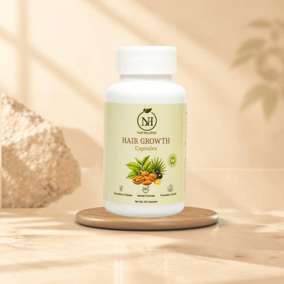 Navira HNH Hair Growth Capsules | Herbal Supplement for Hair Wellness | 60 Capsules